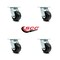Service Caster 4 Inch Phenolic Wheel Swivel Caster Set with Roller Bearing SCC-30CS420-PHR-4 - alternate 5